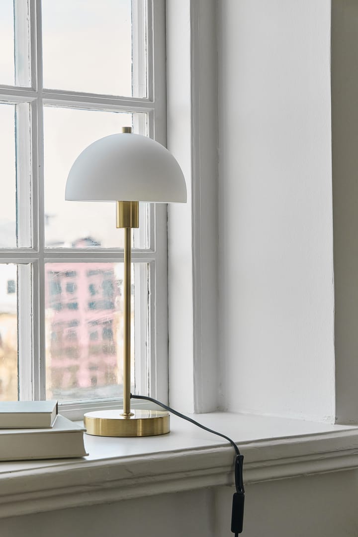 Lampe de table Vienda, laiton-blanc Herstal