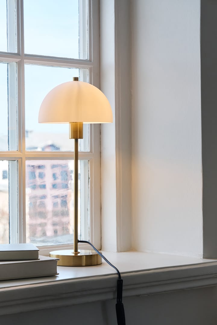 Lampe de table Vienda, laiton-blanc Herstal