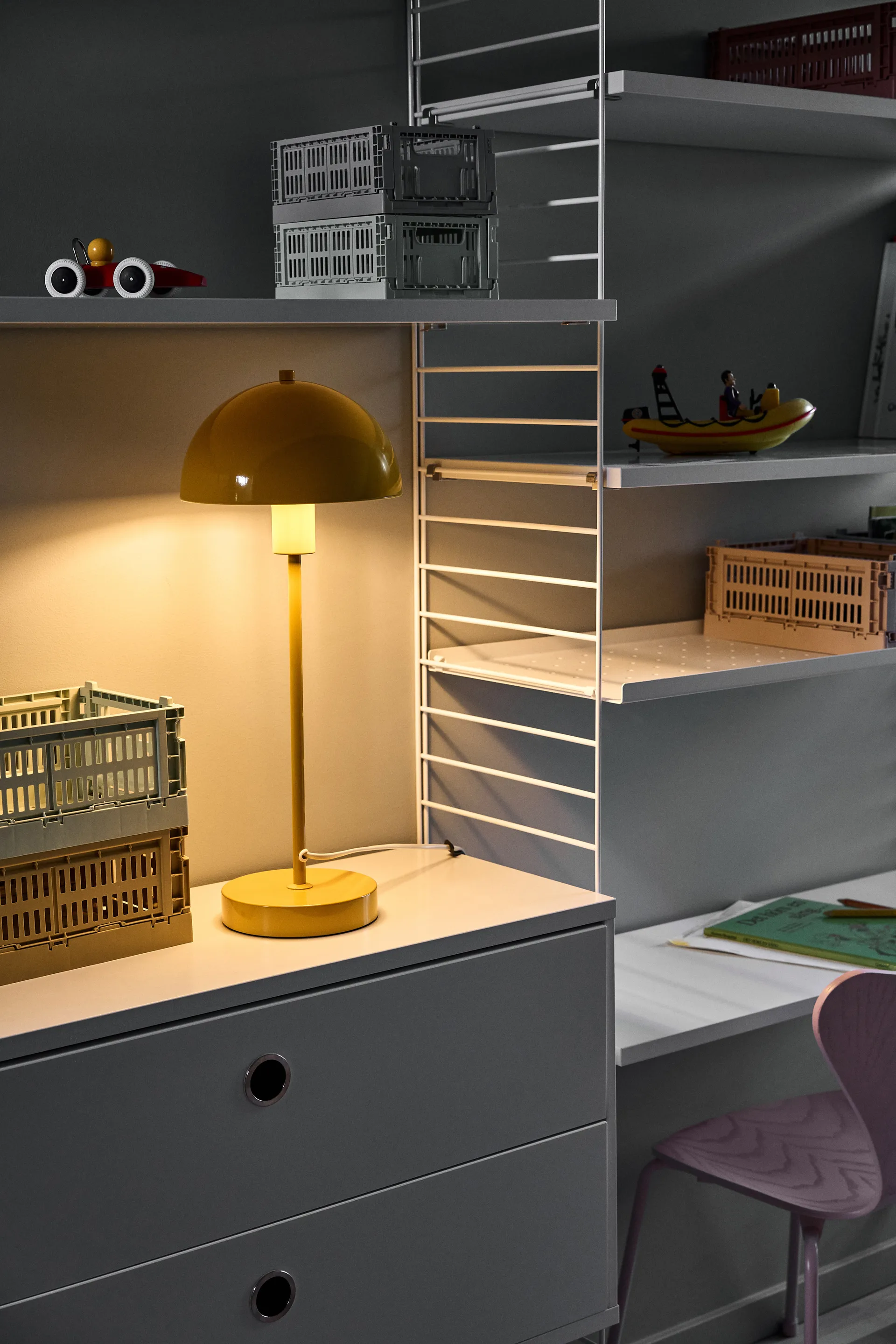 Lampe de table Vienda, Mango yellow Herstal