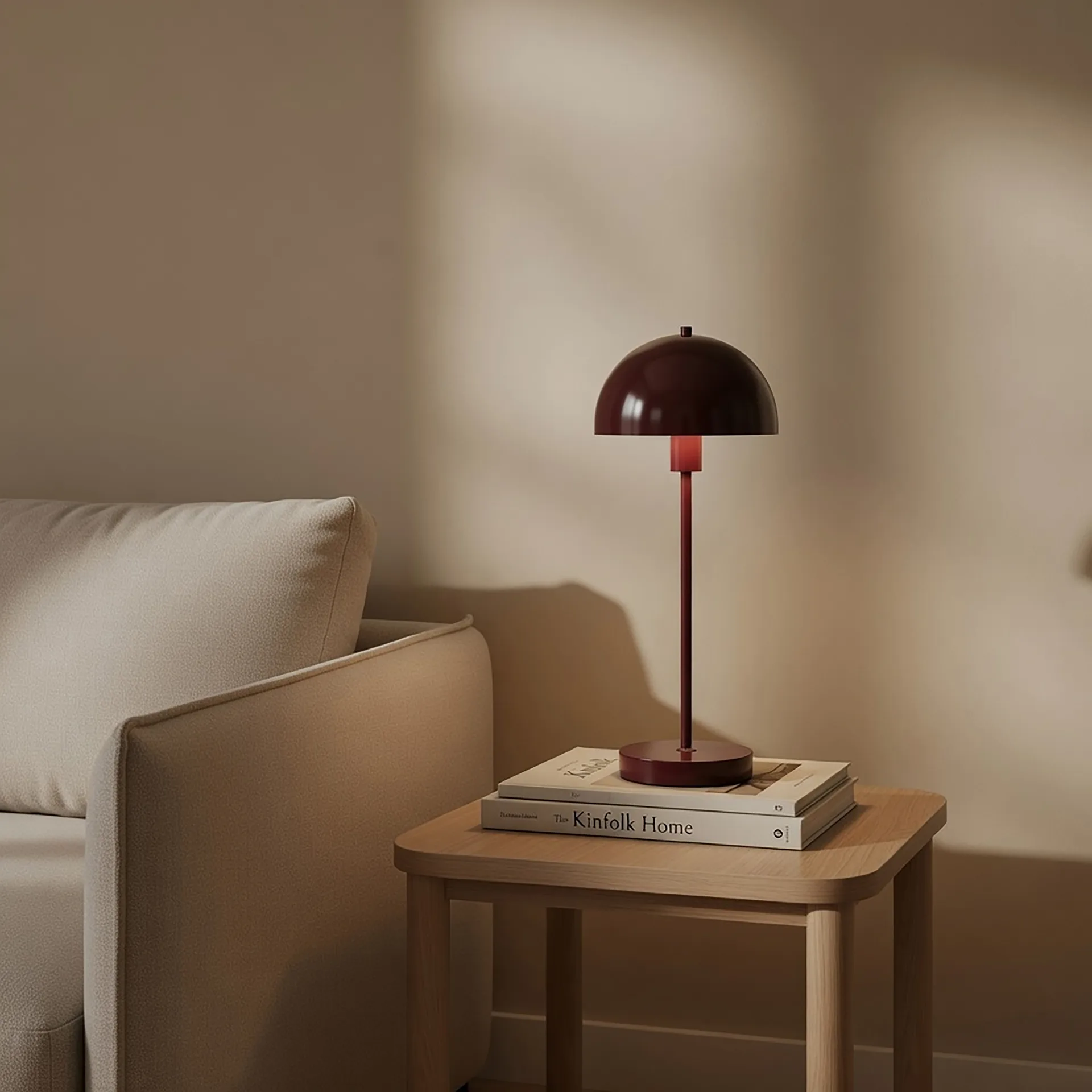 Lampe de table Vienda, Rouge Valentin Herstal