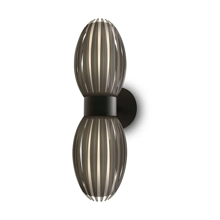 Lampe murale Tentacle duo 34 cm - Noir-fumée - Herstal