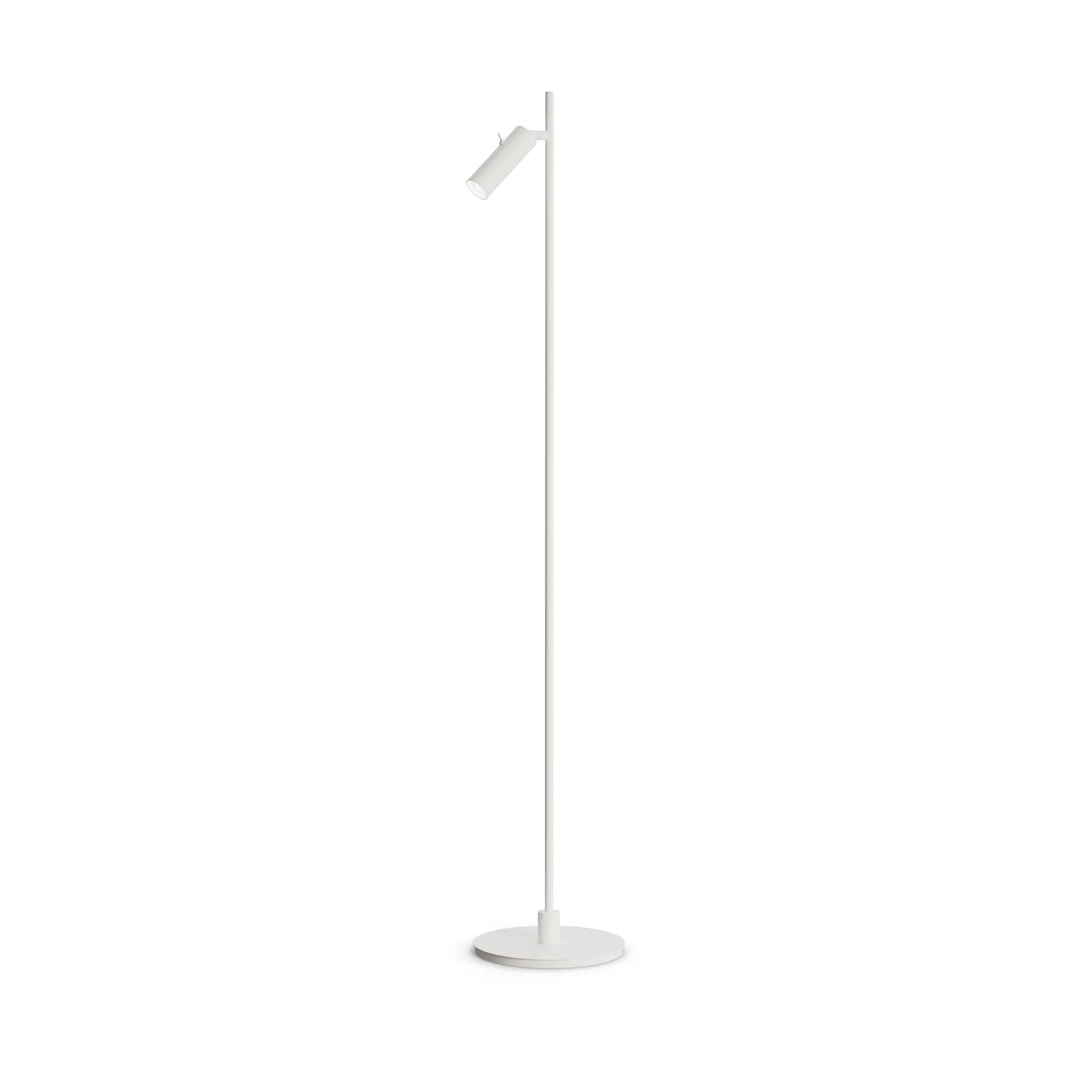 Lampe sur pied Pipeline, Blanc mat Herstal