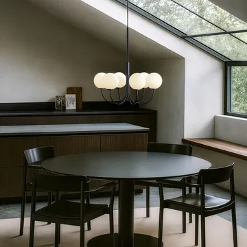 Lustre Ballon Ø 45 cm - Noir, Ø60 cm - Herstal