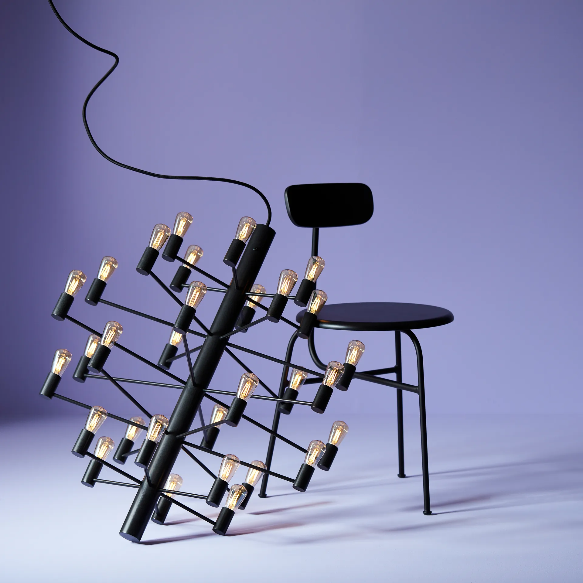 Lustre Manola 30, Noir Herstal