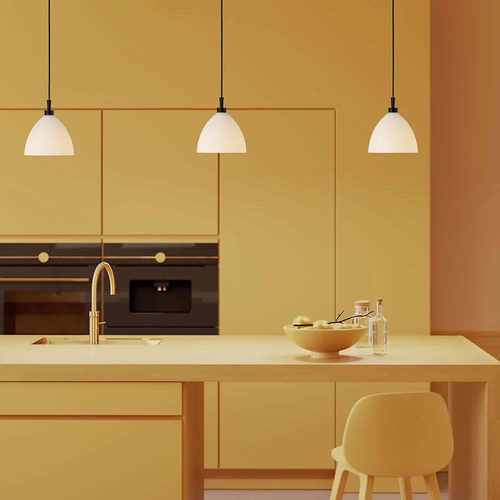 Plafonnier Maxi Dove Ø30 cm, Noir Herstal