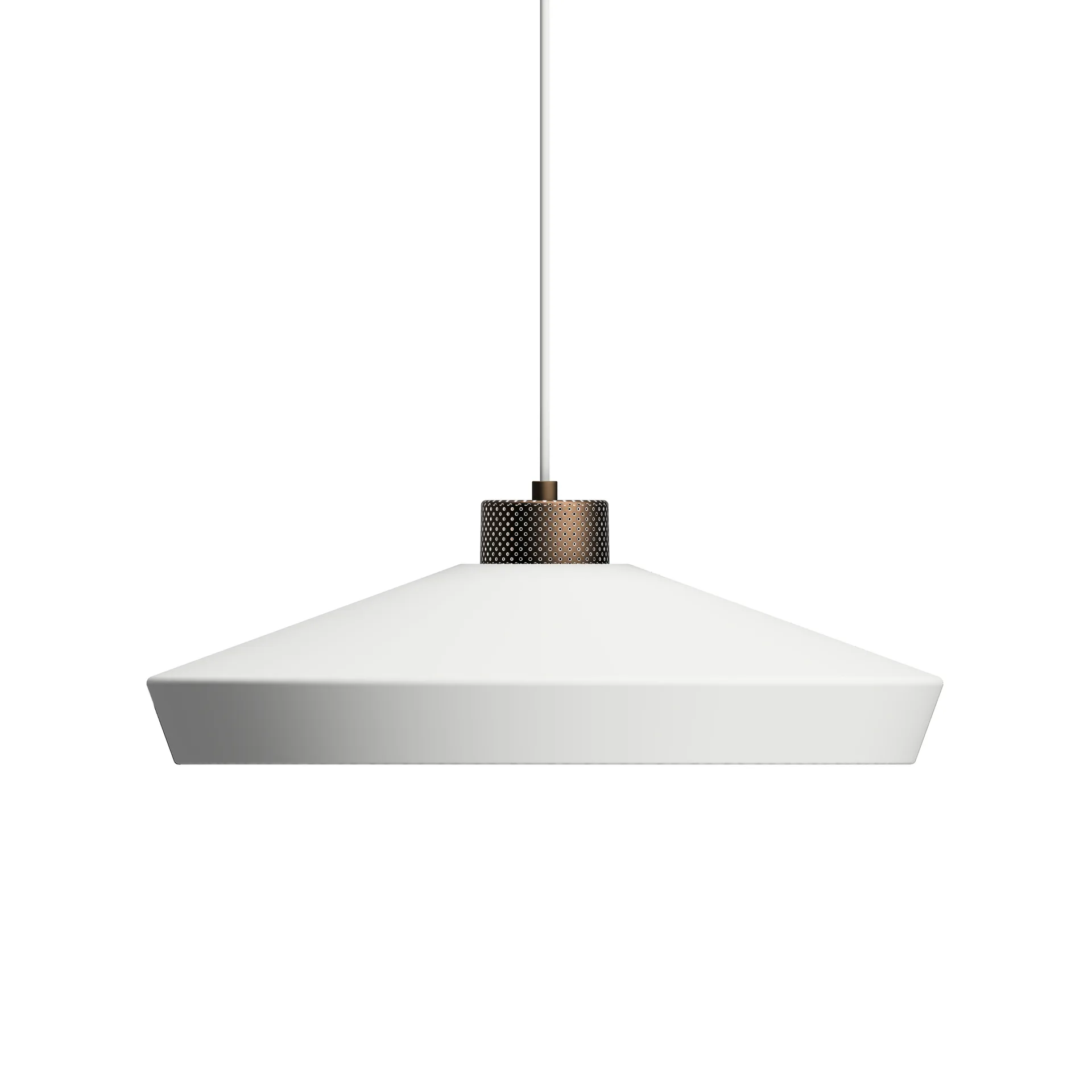 Suspension Edge large, Blanc mat-bronze Herstal