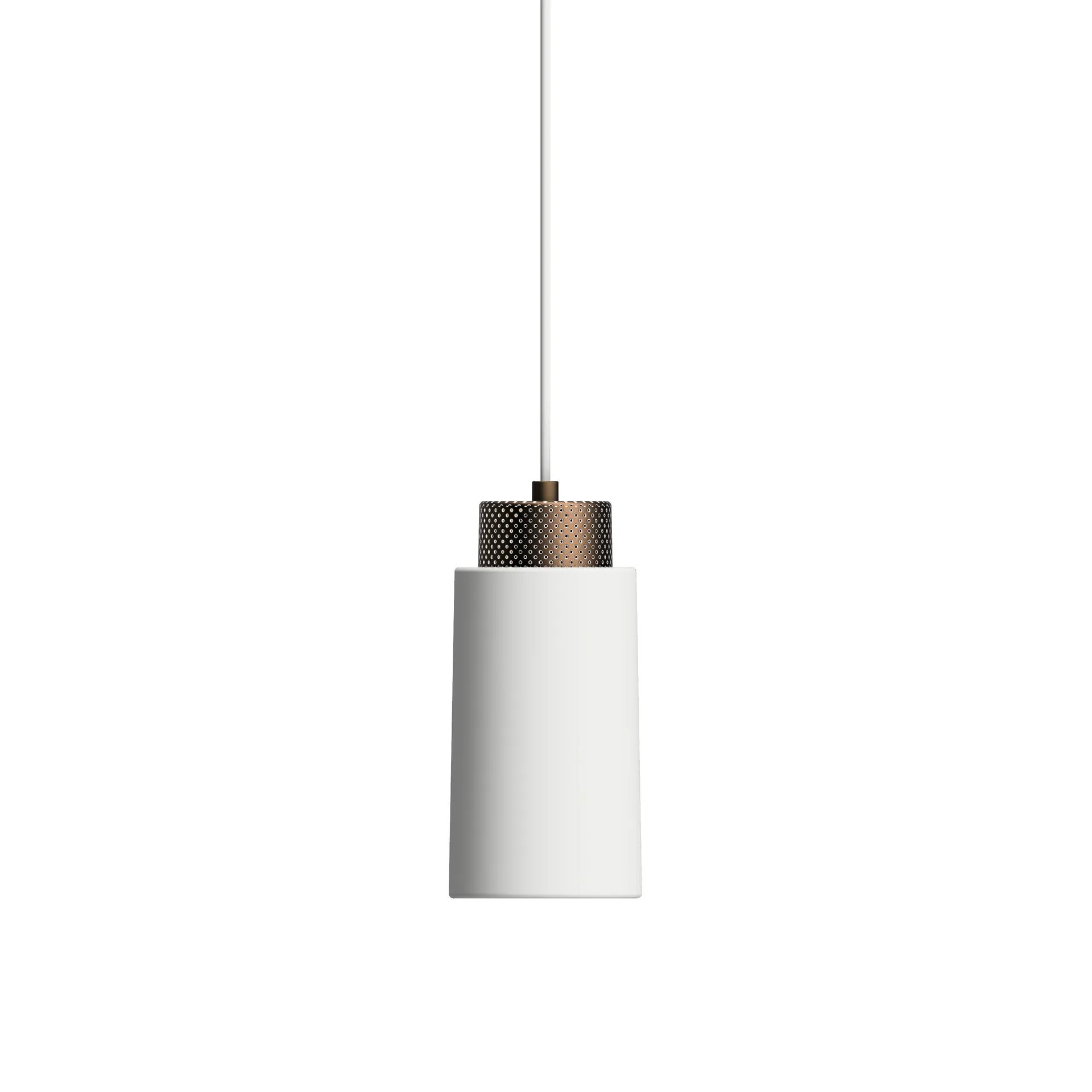 Suspension Edge small, Blanc mat-bronze Herstal