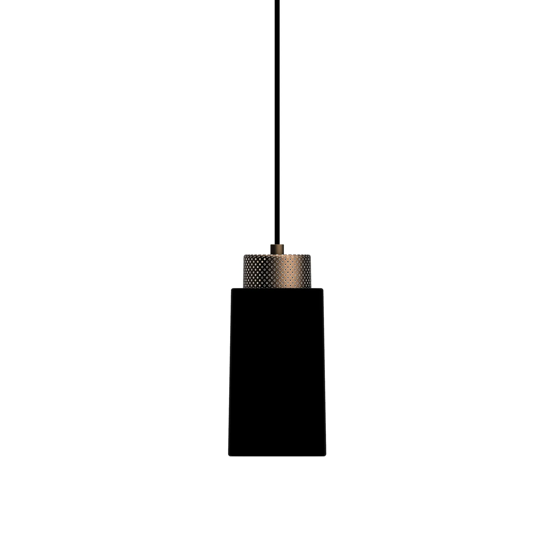Suspension Edge small, Noir mat-bronze Herstal