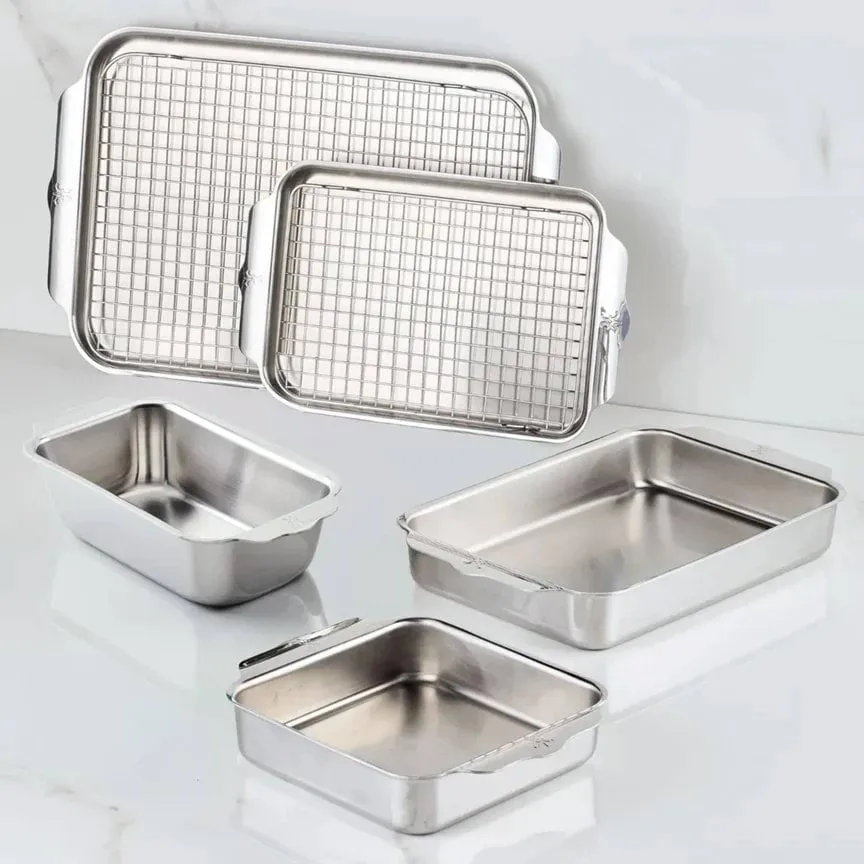Hestan Ovenbond essential ensemble pour four, Acier inoxydable, 7 pièces Hestan