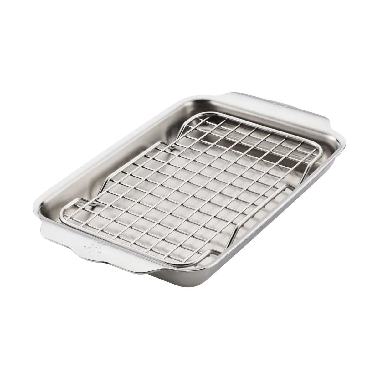 Hestan Ovenbond plaque de cuisson avec grille de refroidissement, Acier inoxydable, 16,8x28,8 cm Hestan