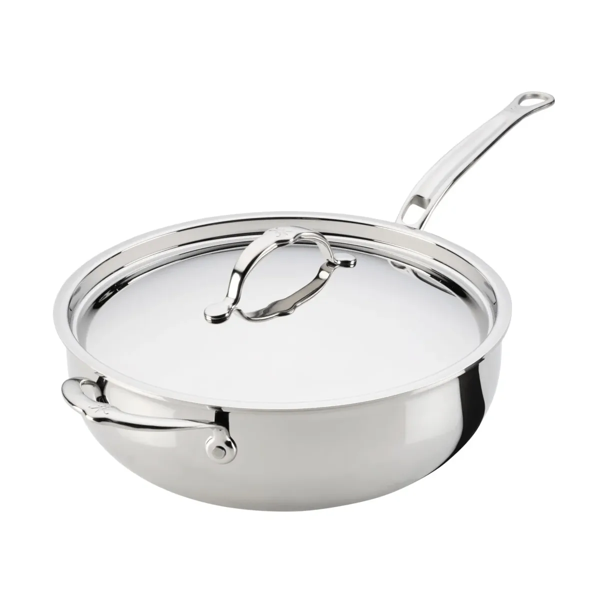 Hestan ProBond Luxe poêle polyvalente avec couvercle, Acier inoxydable, poignée d’assistance Hestan