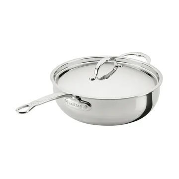 Hestan ProBond Luxe poêle polyvalente avec couvercle - Acier inoxydable, poignée d’assistance - Hestan