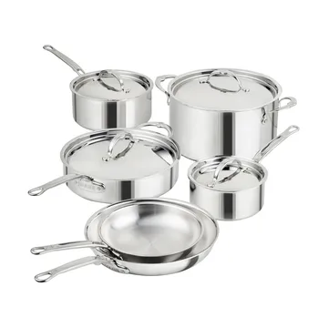 Hestan ProBond Luxe set de casseroles et poêles - Acier inoxydable, 10 pièces - Hestan