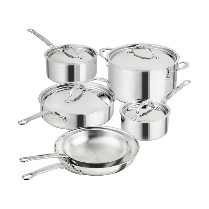 Hestan ProBond Luxe set de casseroles et poêles - Acier inoxydable, 10 pièces - Hestan