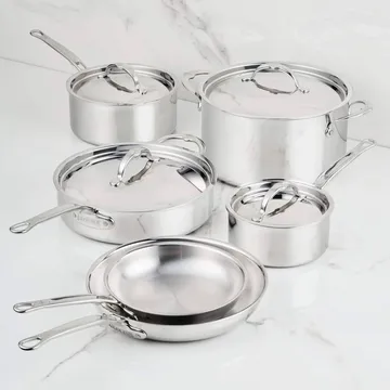Hestan ProBond Luxe set de casseroles et poêles - Acier inoxydable, 10 pièces - Hestan