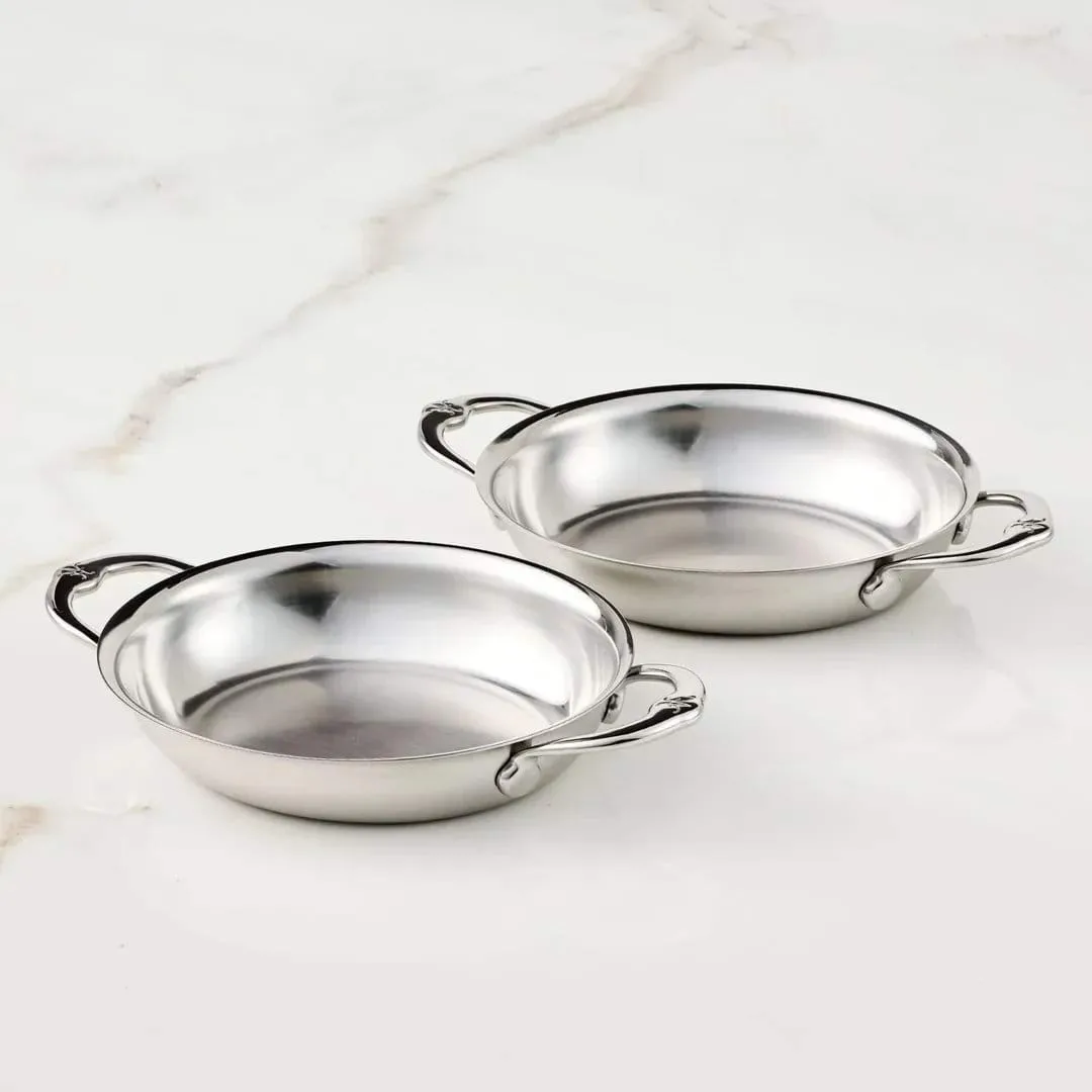 Hestan Provisions plat à gratin ovale, Mini, ouvert, lot de 2, 17 cm Hestan