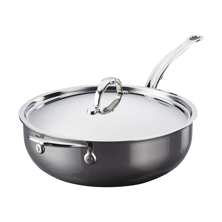 Poêle à frire avec couvercle Hestan Nanobond 4,7 L - Acier inoxydable - Hestan