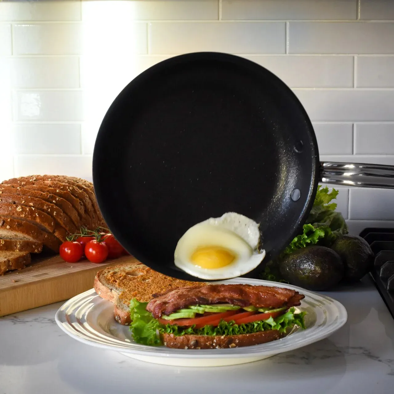 Poêle antiadhésive Hestan Probond 32 cm, Acier inoxydable Hestan
