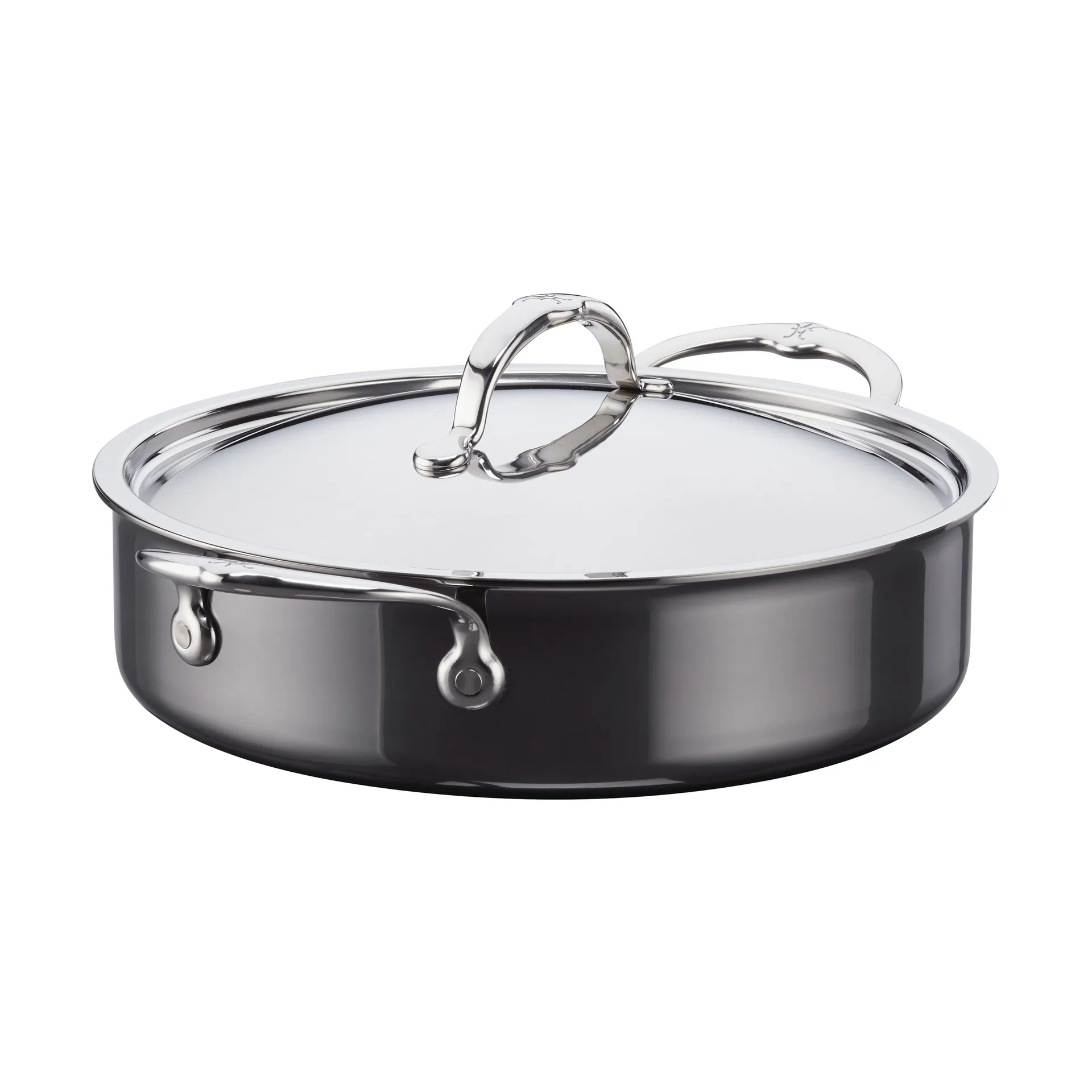 Sauteuse avec couvercle Hestan Nanobond 26 cm, Acier inoxydable Hestan