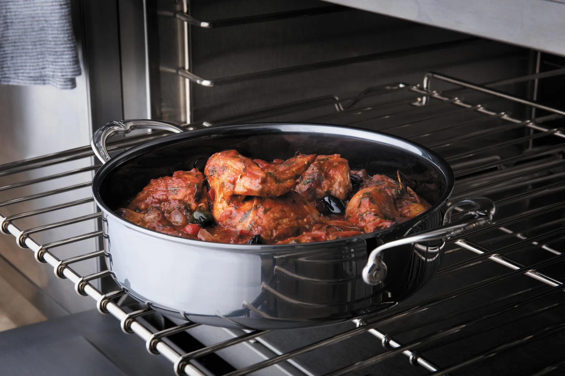 Sauteuse avec couvercle Hestan Nanobond 26 cm, Acier inoxydable Hestan