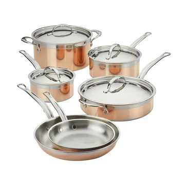 Set de casseroles et poêles Hestan Copperbond - 10 pièces - Hestan