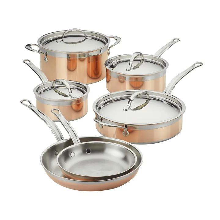 Set de casseroles et poêles Hestan Copperbond - 10 pièces - Hestan