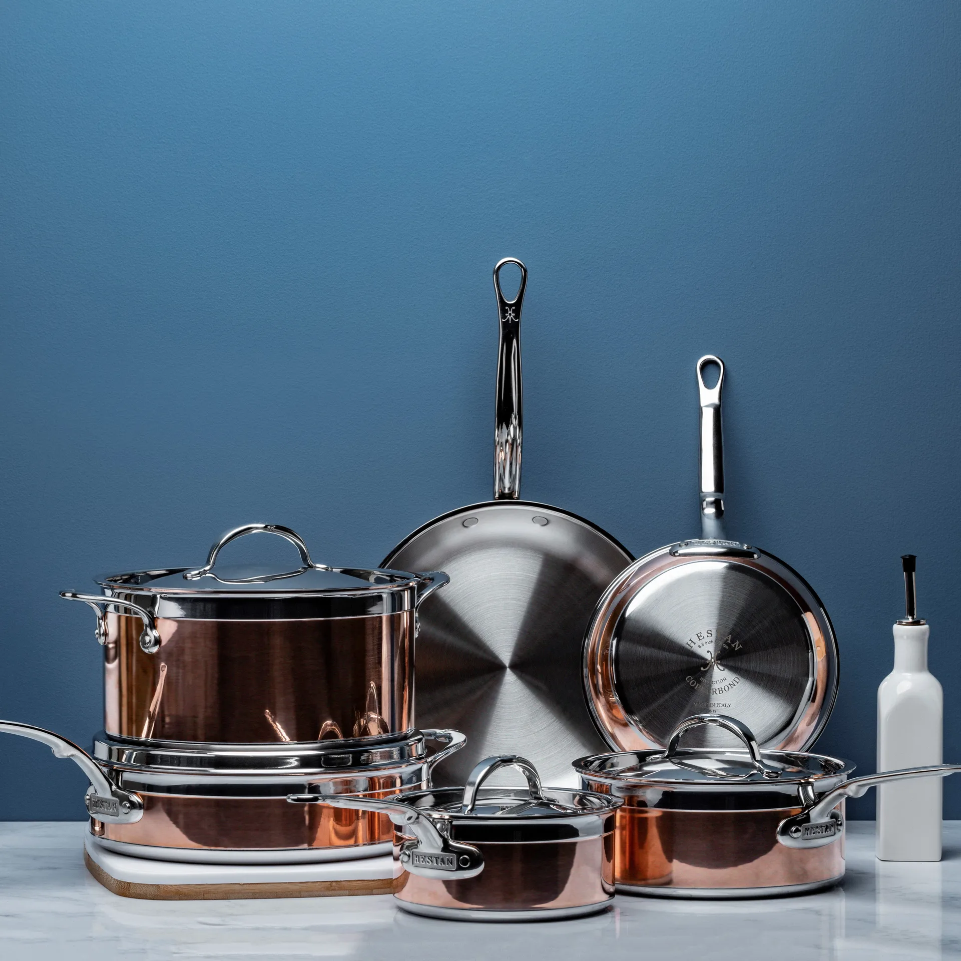 Set de casseroles et poêles Hestan Copperbond, 10 pièces Hestan