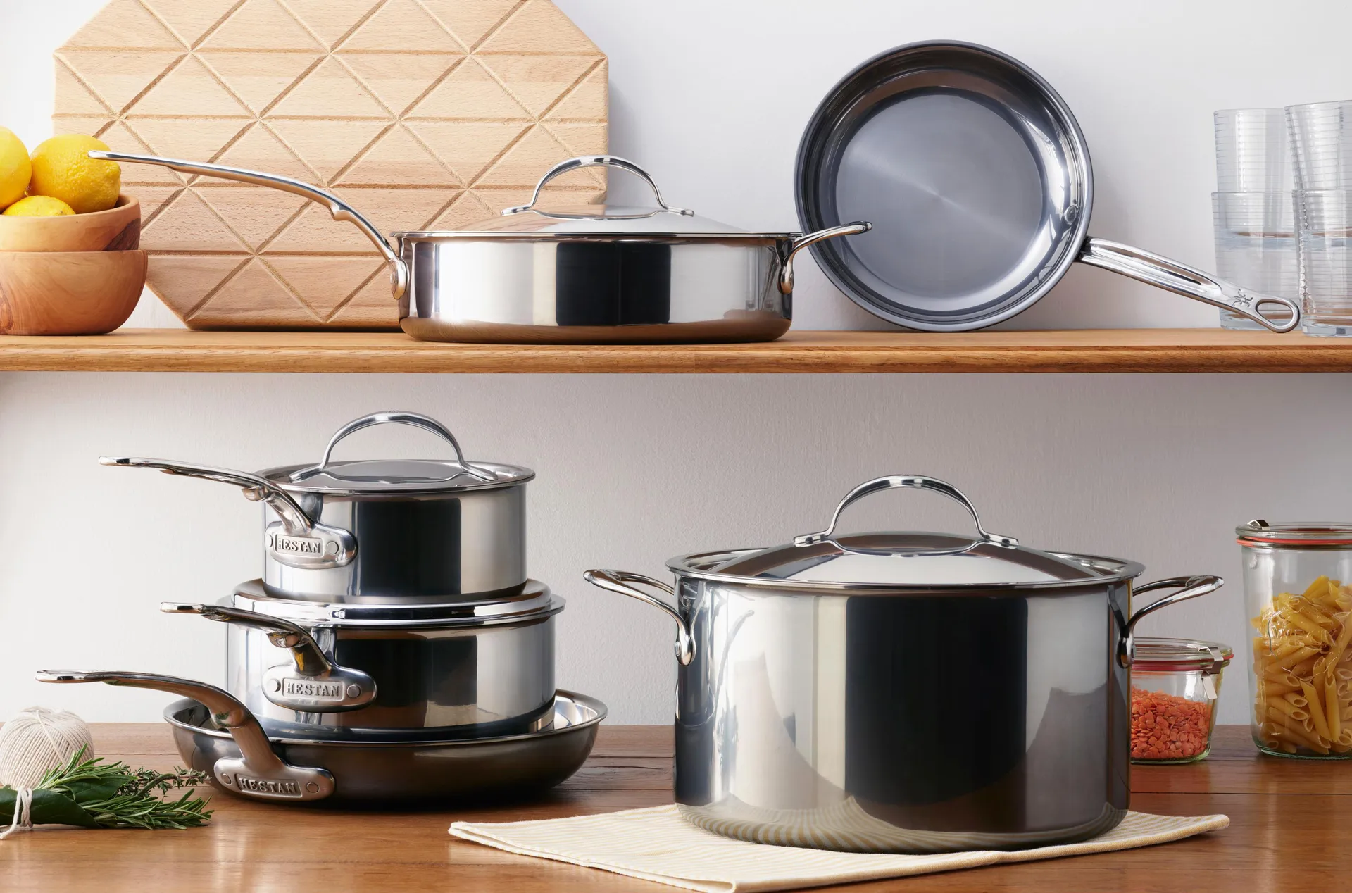 Set de casseroles et poêles Hestan Nanobond, 10 pièces Hestan