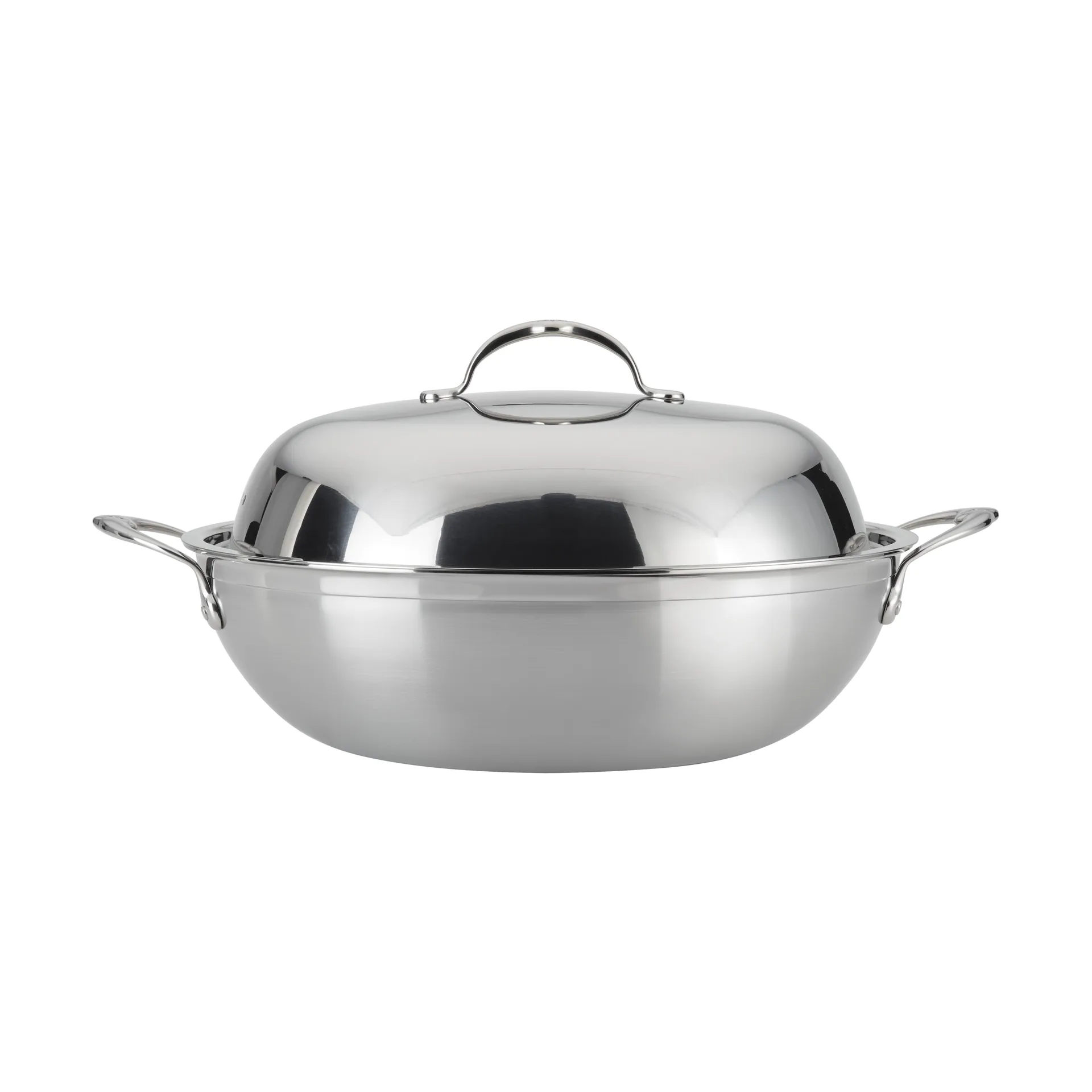 Wok avec couvercle Hestan Probond 36 cm, Acier inoxydable Hestan