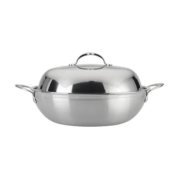 Wok avec couvercle Hestan Probond 36 cm - Acier inoxydable - Hestan