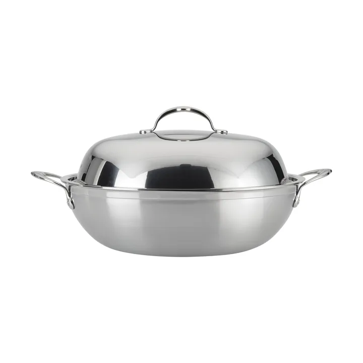 Wok avec couvercle Hestan Probond 36 cm - Acier inoxydable - Hestan