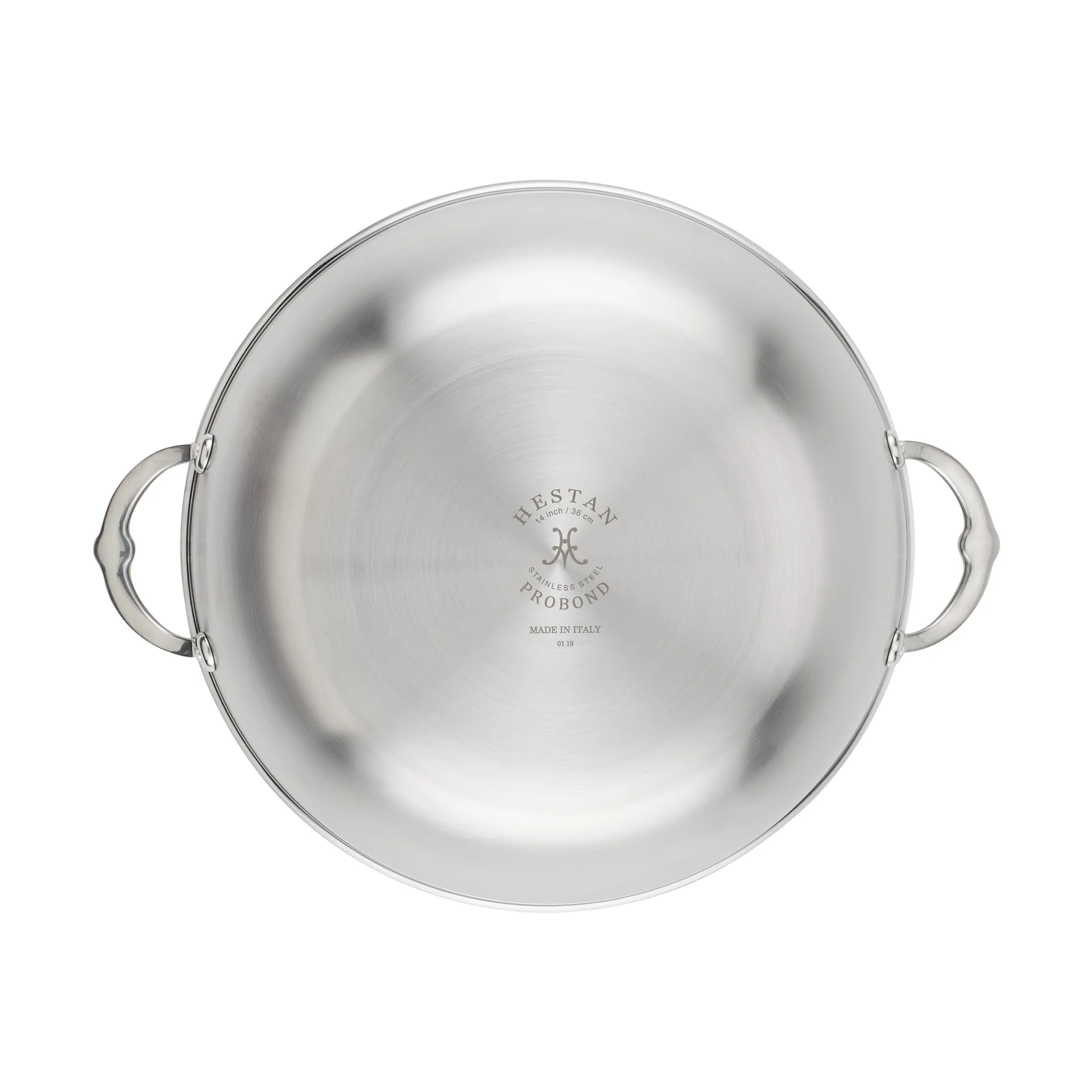 Wok avec couvercle Hestan Probond 36 cm, Acier inoxydable Hestan