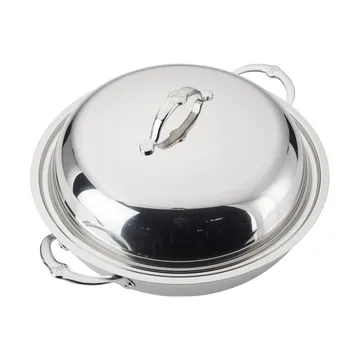 Wok avec couvercle Hestan Probond 36 cm - Acier inoxydable - Hestan