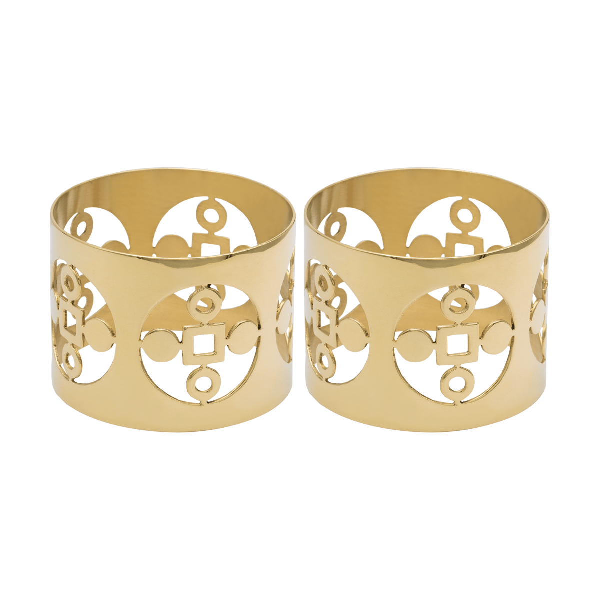 Hilke Collection Anima Gemella anneaux de serviette - lot de 2 Laiton
