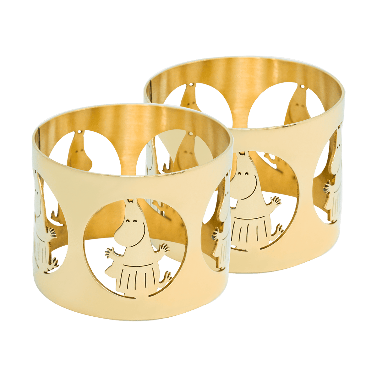 Hilke Collection Anneaux de serviette Hilke X Mumin Moominmamma lot de 2 Laiton