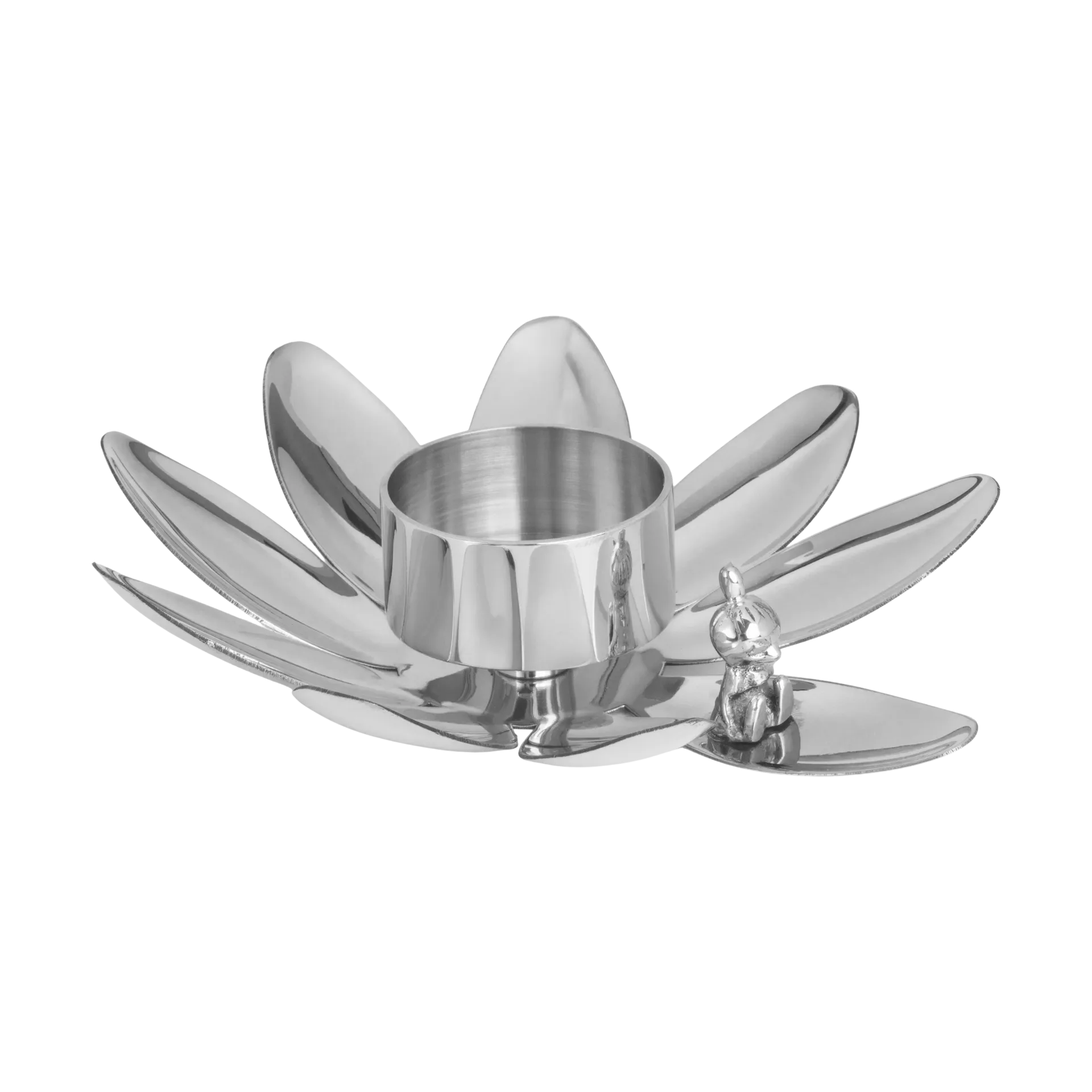 Bougeoir Hilke X Mumin Lilla My, Laiton nickelé Hilke Collection