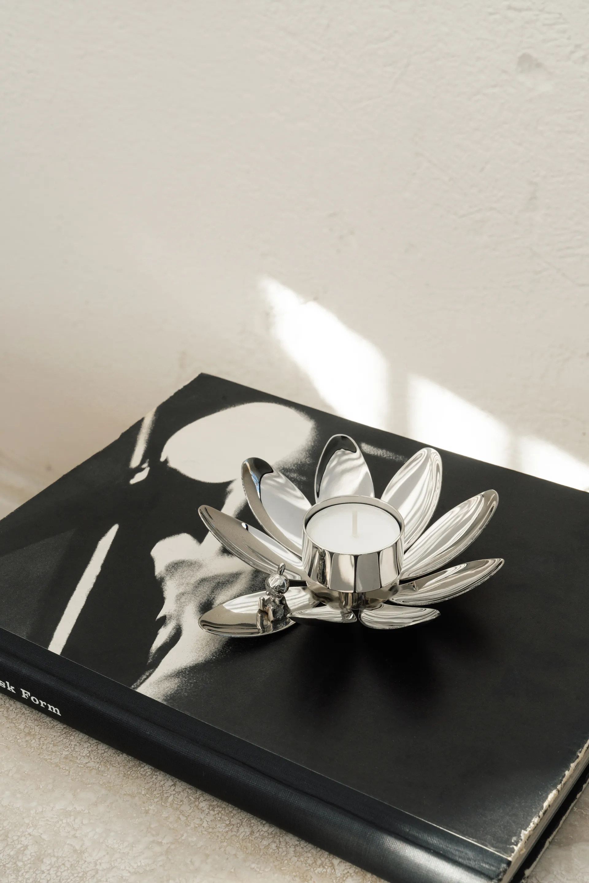 Bougeoir Hilke X Mumin Lilla My, Laiton nickelé Hilke Collection