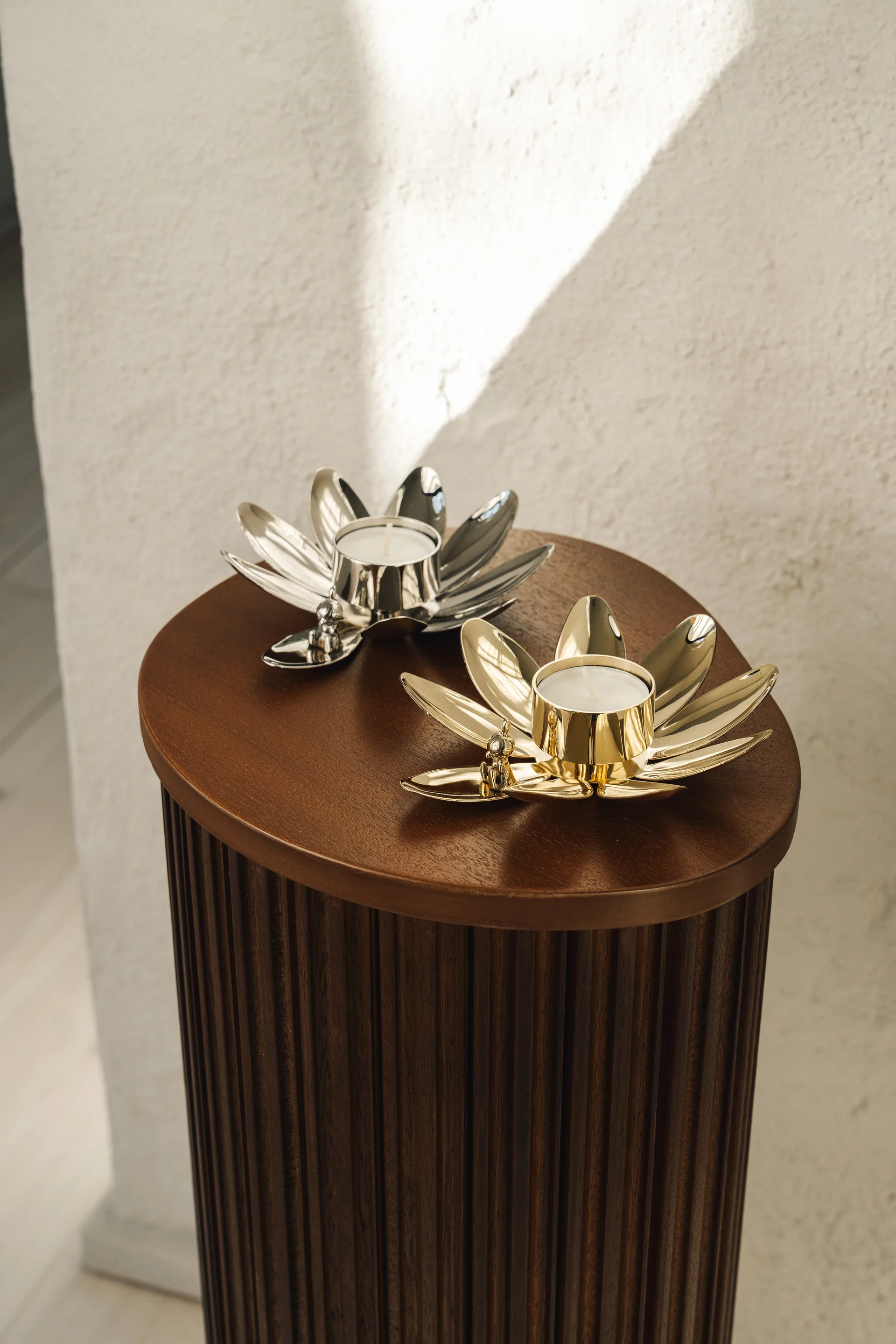 Bougeoir Hilke X Mumin Lilla My, Laiton nickelé Hilke Collection