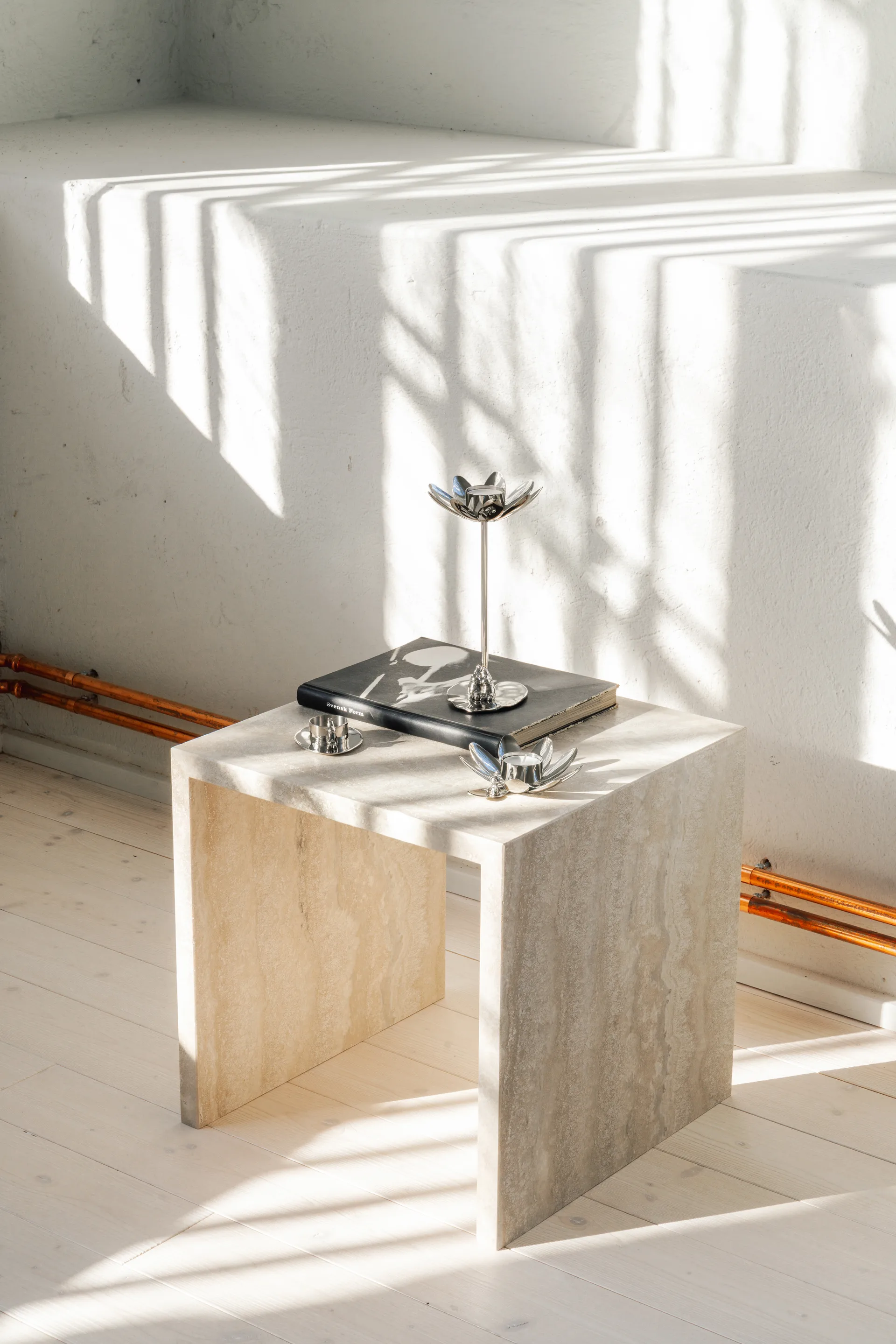 Bougeoir Hilke X Mumin Lilla My, Laiton nickelé Hilke Collection