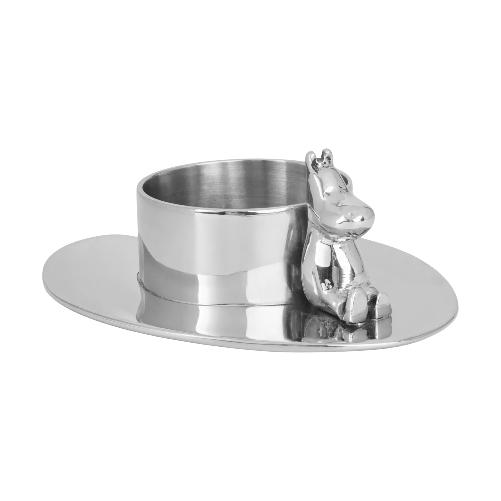 Bougeoir Hilke X Mumin No.3, Laiton nickelé Hilke Collection