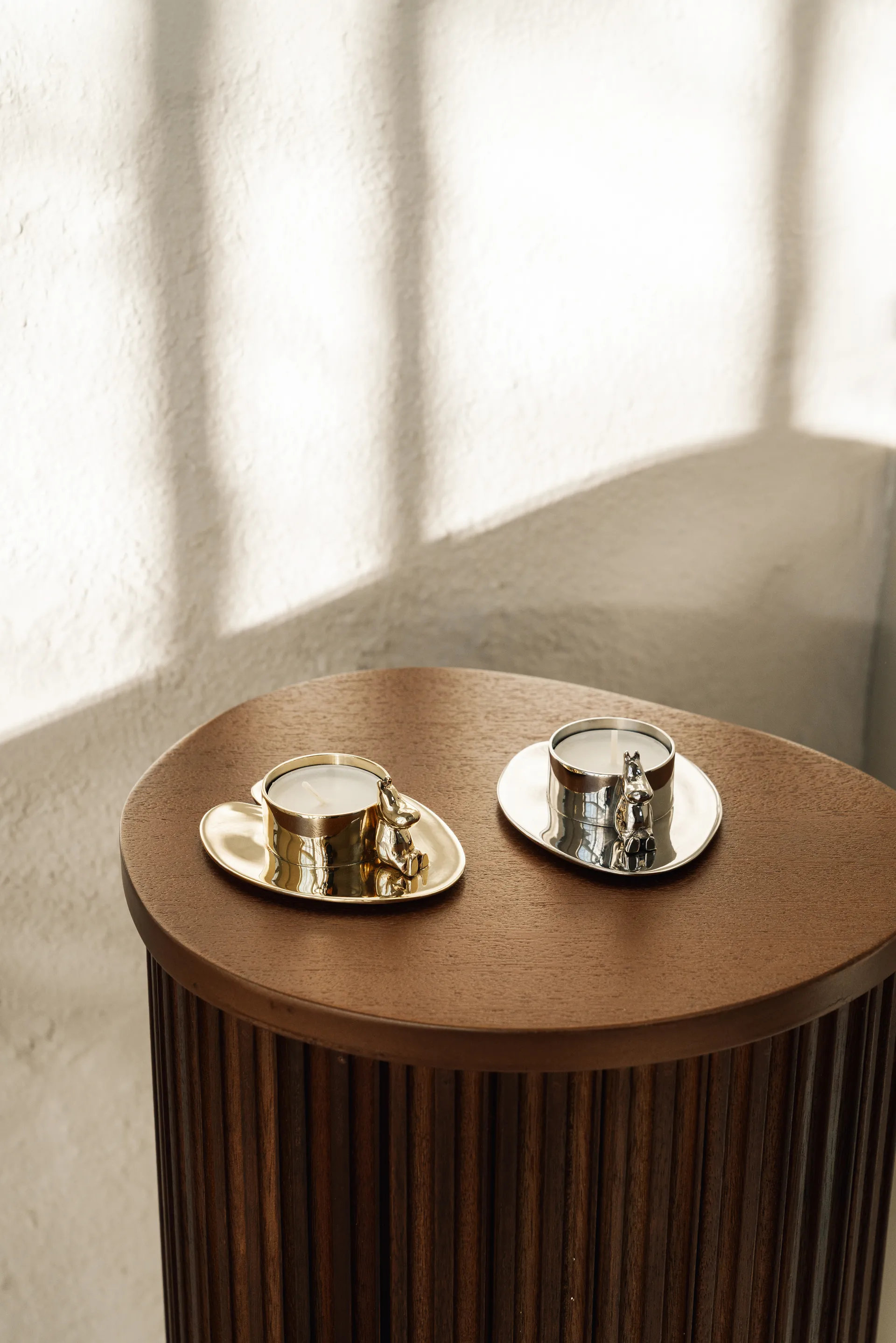 Bougeoir Hilke X Mumin No.3, Laiton nickelé Hilke Collection