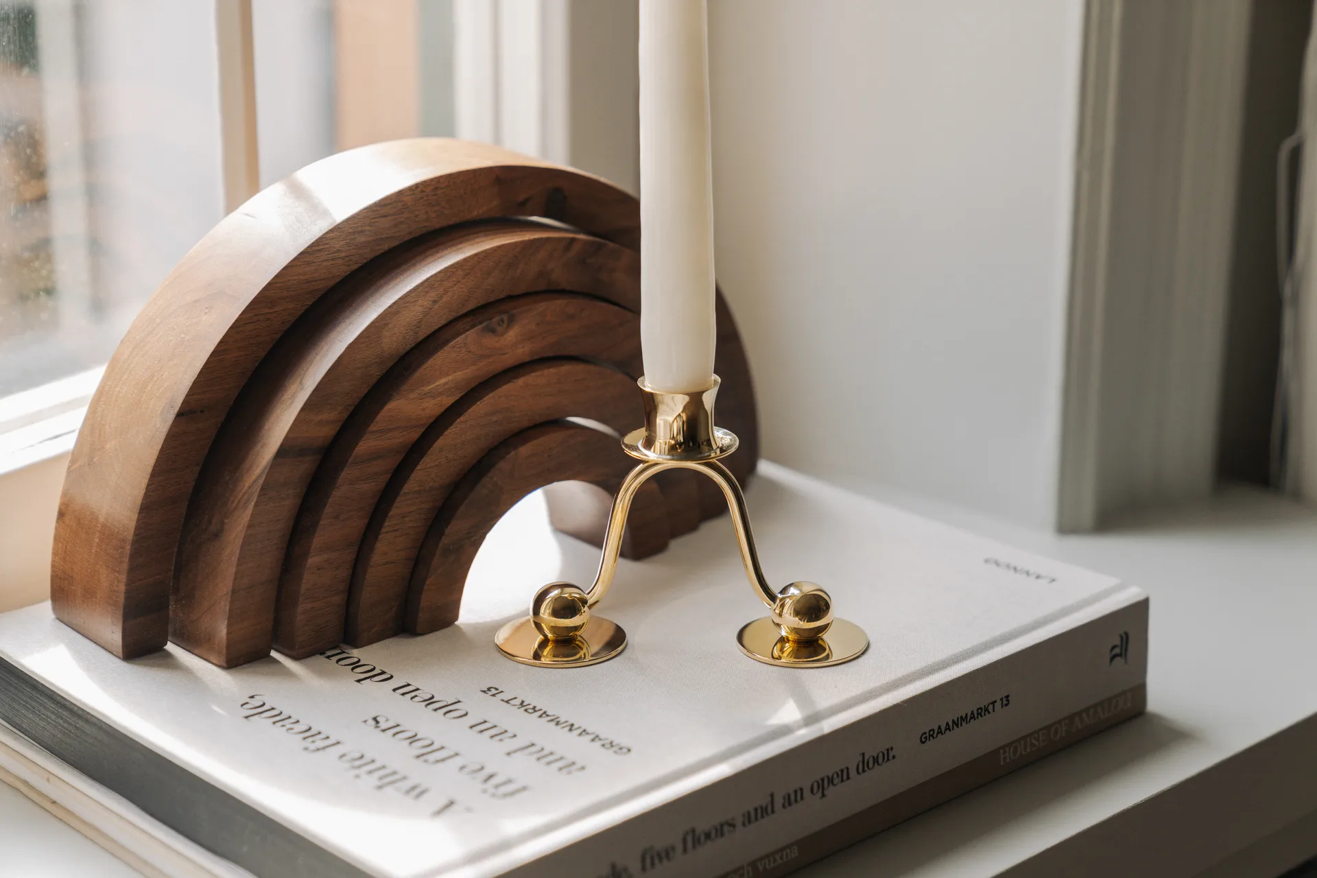 Bougeoir Lignano Sabbiadoro 1, Laiton Hilke Collection