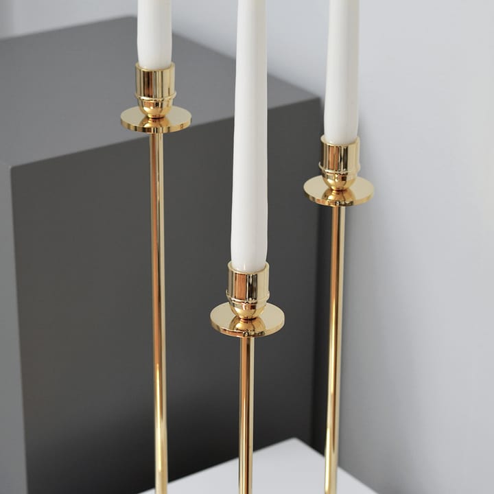 Bougeoir Luce Del Sole 40 cm, Laiton solide Hilke Collection