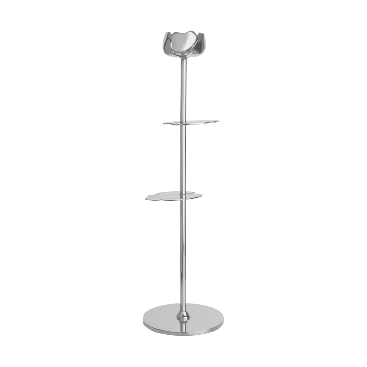 Bougeoir Ninfea Alta 40 cm - Laiton nickelé - Hilke Collection