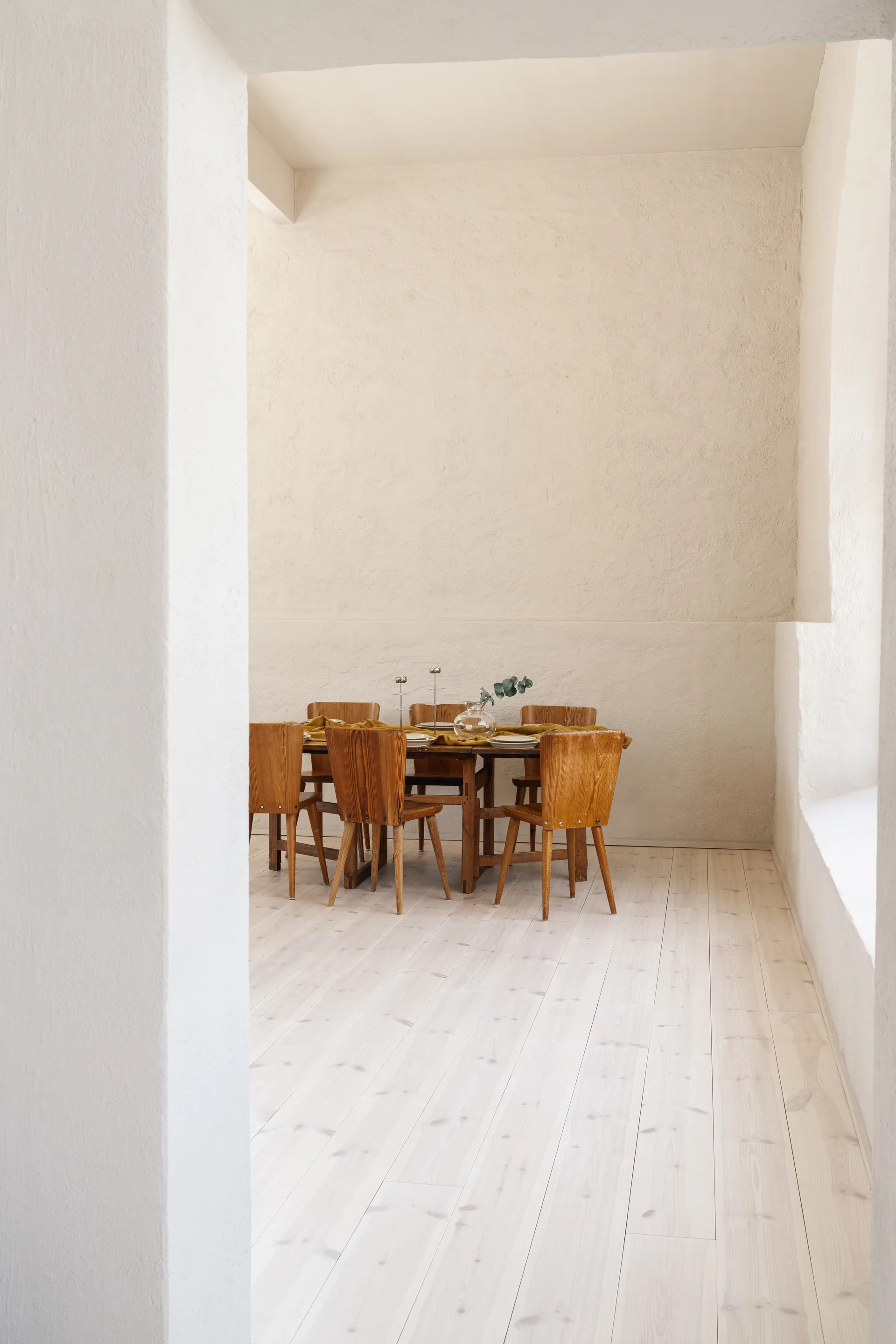 Bougeoir Ninfea Alta 40 cm, Laiton nickelé Hilke Collection