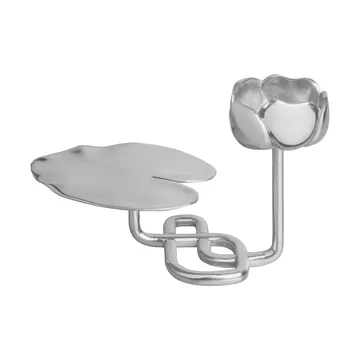 Bougeoir Ninfea No.1 - Laiton nickelé - Hilke Collection