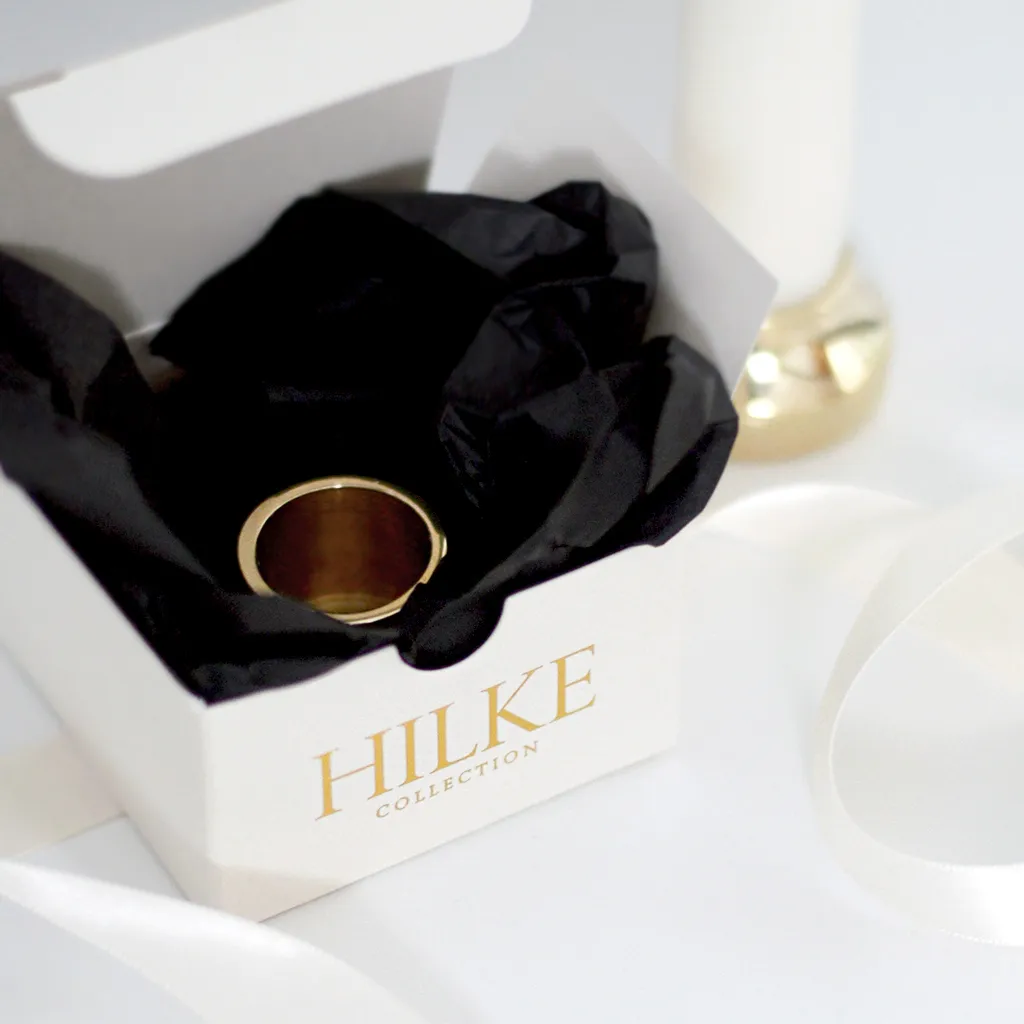 Bougeoir Piccolo no.2, Laiton solide Hilke Collection