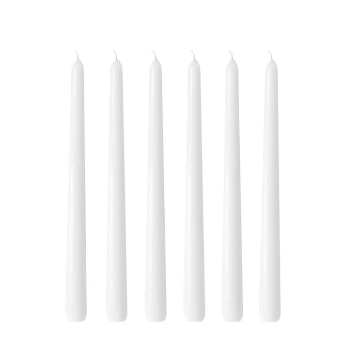 Bougies Herrgård 30 cm lot de 6 - Blanc brillant - Hilke Collection