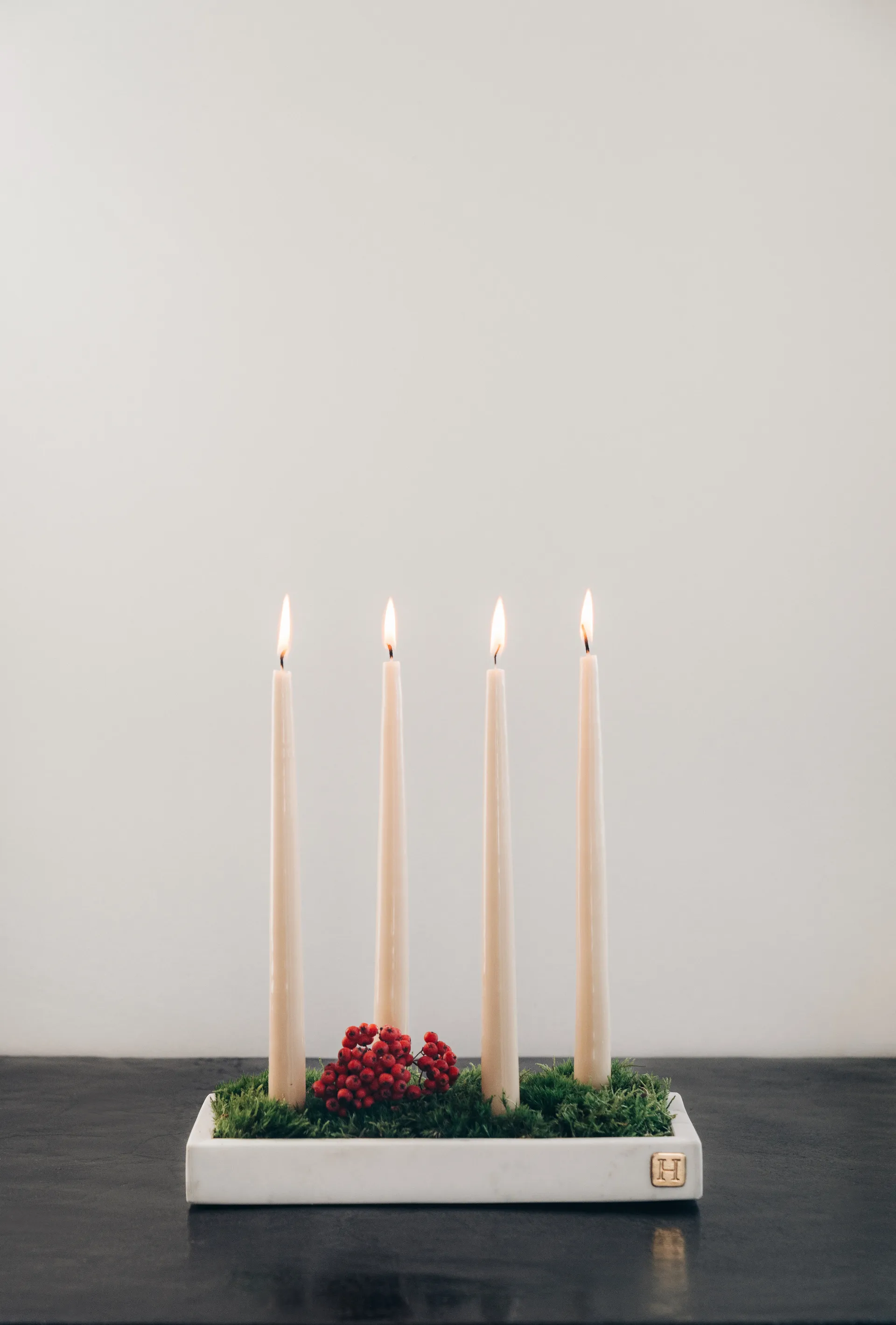 Bougies Herrgård 30 cm lot de 6, Rose brillant Hilke Collection