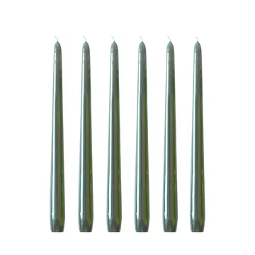 Bougies Herrgård 30 cm lot de 6 - Vert antique - Hilke Collection